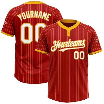 Dye Sublimated 2 Button Baseball Jersey